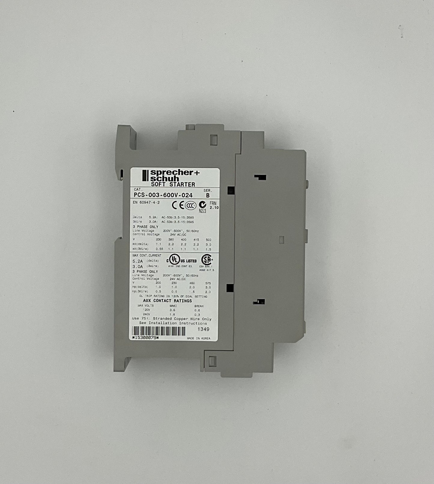 Sprecher+Schuh - PCS-003-600V-024